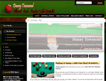 Tablet Screenshot of billiardsandpooltables.com.au